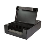 Logilink Consolidation Point Box For 4 Keystone Jacks, Metal, Negro