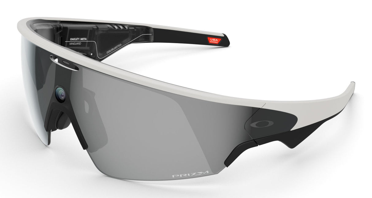 Meta Oakley Vanguard, Meta Ai, Blanco, Prizm Negro Ai Glasses