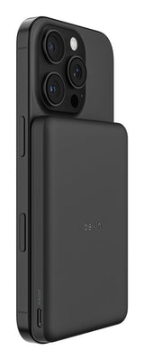 Cargador Inalámbrico Belkin Delgado 5000 Mah 15 Vatios Fast Charge (Usb-C) En El Cable: Usb-C Negro