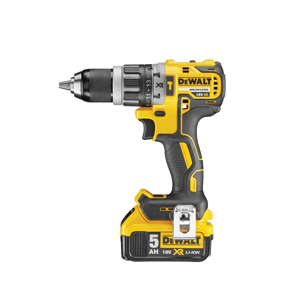 Dewalt Taladro Percutor Sin Escobillas Xr 18v 13mm 2 Baterias 70nm Li-Ion 5 100w 220v Dcd796p2