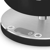 Smeg Ksc01blmww Báscula De Cocina Negro, Acero Inoxidable Encimera Alrededor Báscula Electrónica De Cocina