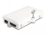 Lwl Verteilerbox Für Innen- Und Aussenbereich Ip65 Wasserfest Abschliessbar 2 Port Weiss