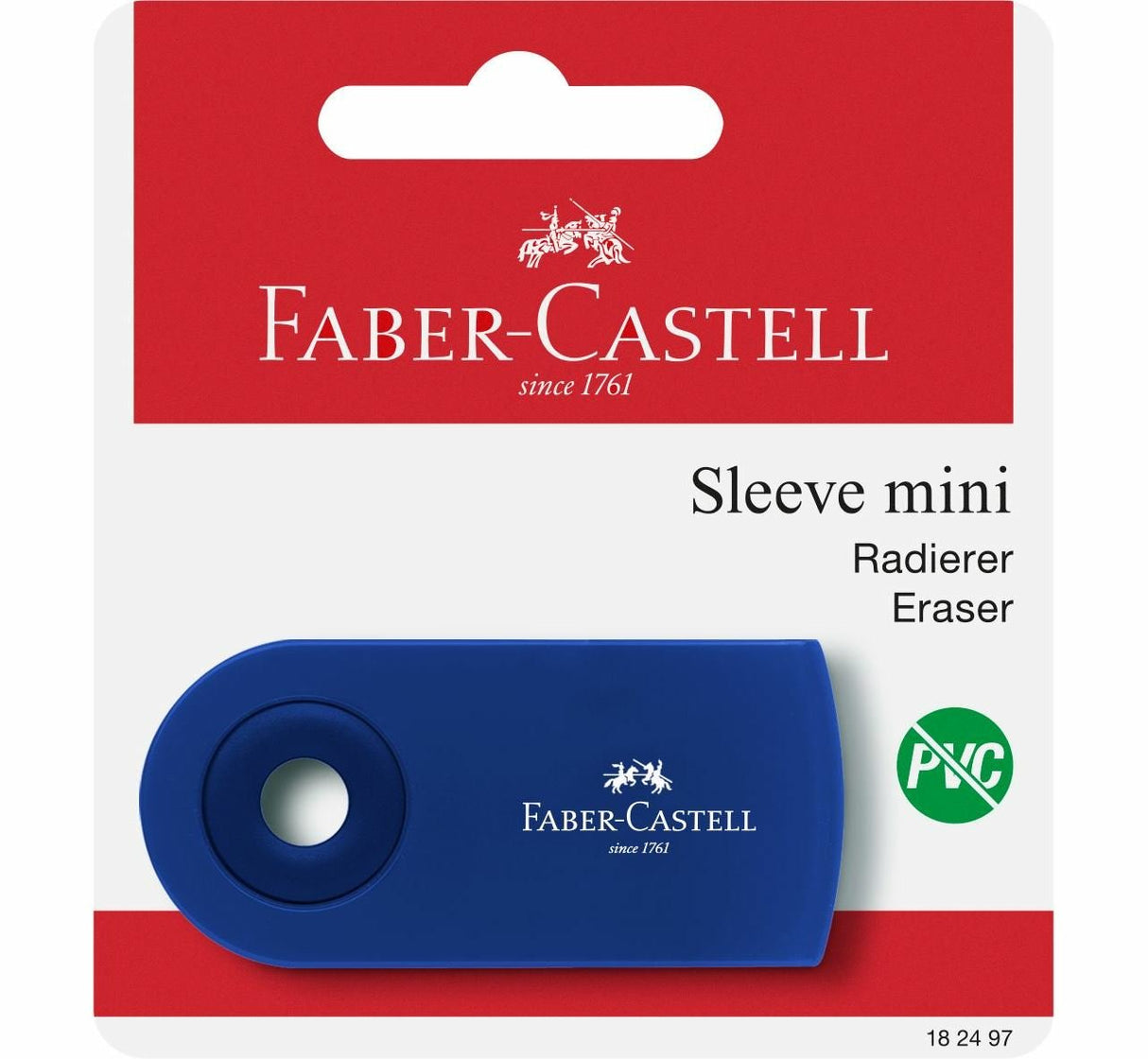 Faber-Camell Radierer Sleeve Mini Farb. Sort. Bk D
