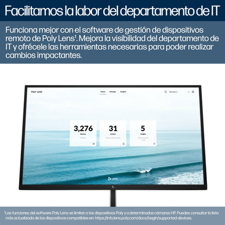 EAN 0198122304394 - HP Poly Studio E60 Smart Camera 4K MPTZ with 12x Optical Zoom TAA 8 MP Negro 3840 x 2160 Pixeles 60 pps imagen 4