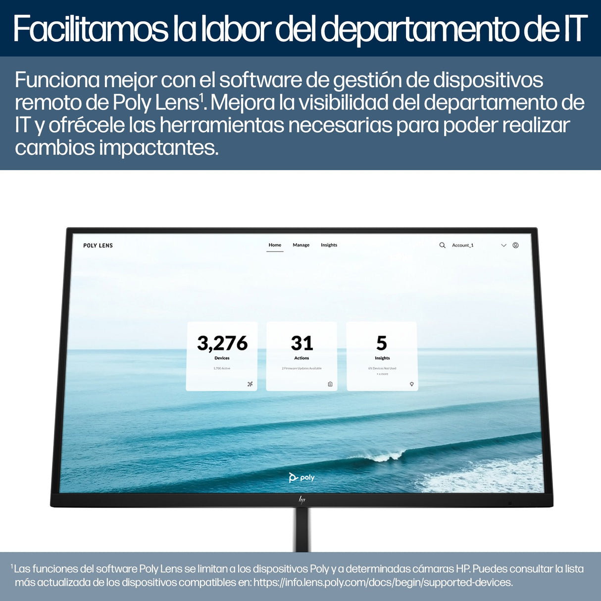 EAN 0198122304394 - HP Poly Studio E60 Smart Camera 4K MPTZ with 12x Optical Zoom TAA 8 MP Negro 3840 x 2160 Pixeles 60 pps imagen 8
