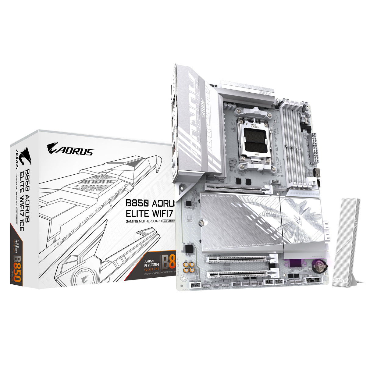 EAN 4719331866099 - GIGABYTE B850 AORUS ELITE WIFI7 ICE AMD B850 Zócalo AM5 ATX imagen 1