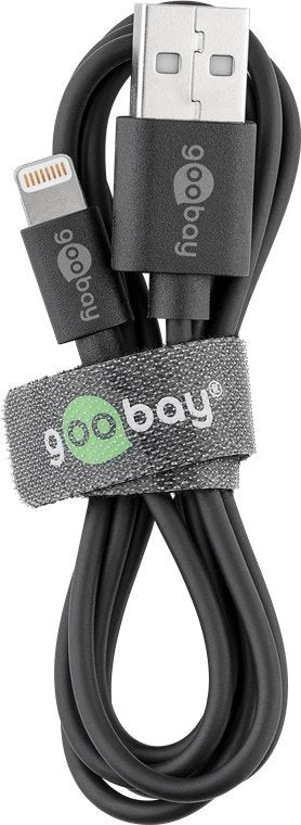 Cable Adaptador De Goobay Usb 2.0, Plug-A Plano> Enchufe De Relámpago, 1 Metro 63523