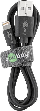 Cable Adaptador De Goobay Usb 2.0, Plug-A Plano> Enchufe De Relámpago, 1 Metro 63523