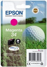 Tinta Original Epson  34 Magenta Para Epson Wf-3720dwf, Wf-3725dwf