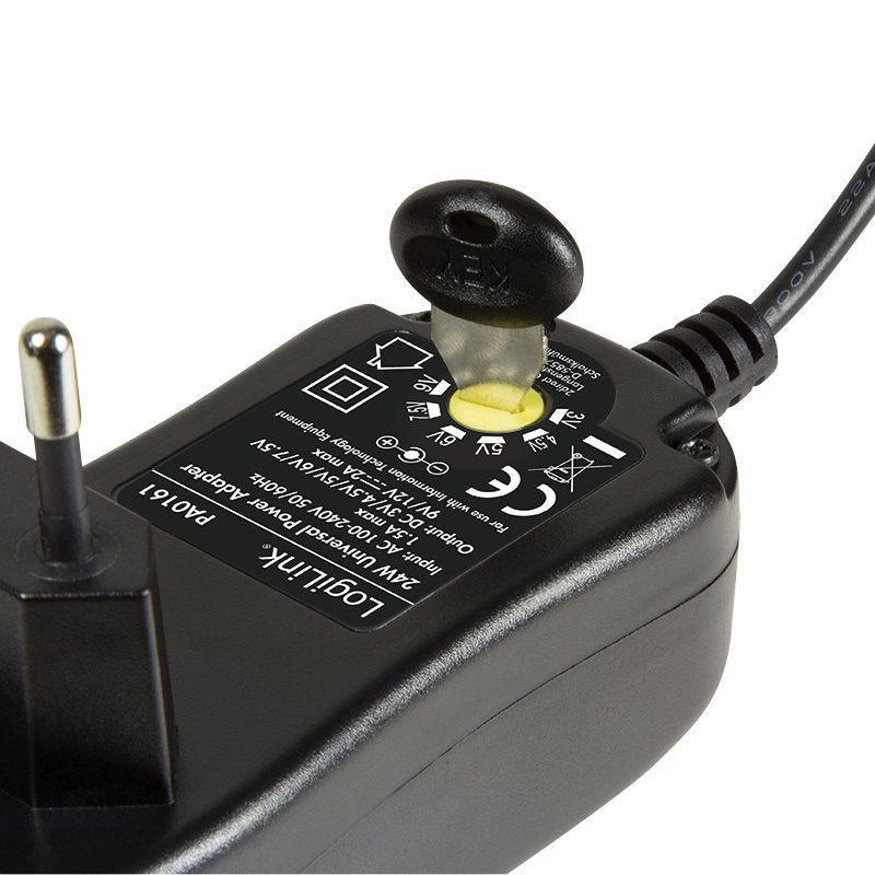 Cargador Universal Logilink 3-12v 24w Con 7 Enchufes Diferentes