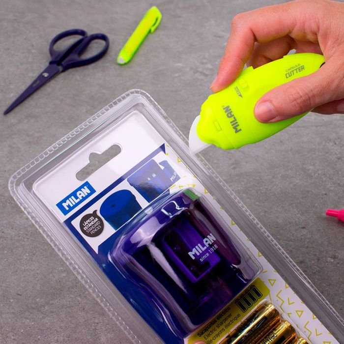 Milan Cutter Hoja Cerámica Capsule Serie Acid Blíster Amarillo