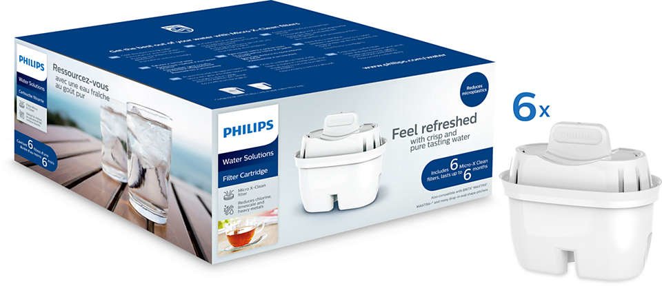 Philips Awp212/10 Cartucho De Filtro De Repuesto, 6 Uds Awp212/58