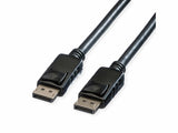 Roline Displayport Cable, Dp-Dp, V1.2, St - St, Tpe, Schwarz, 10 M