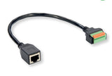 Roline Cableadapter Rj45 Buchse Zu Terminalblock, (Drucktasten), 30 Cm