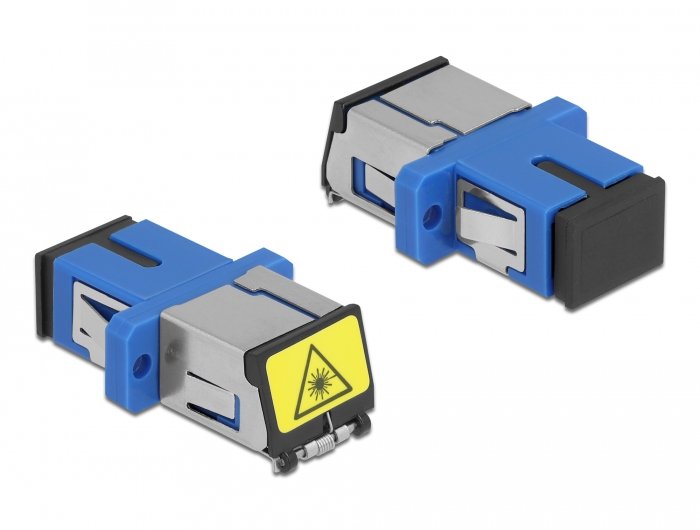 Lwl Kupplung Mit Laserschutzklappe Sc Simplex Buchse Zu Sc Simplex Buchse Singlemode Blau