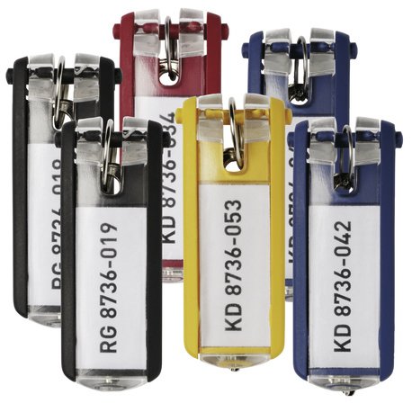 Llavero Durable Clip Para Llaves 6 Piezas Amarillo