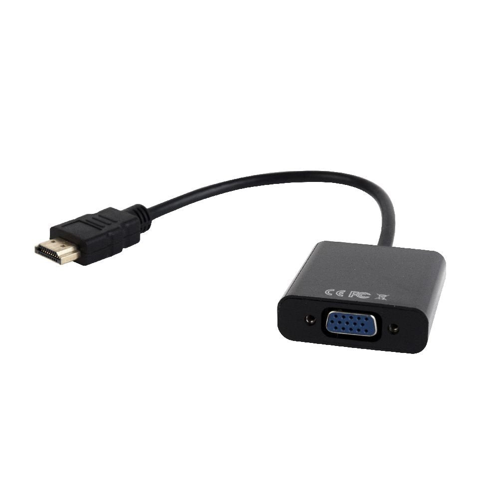 EAN 8716309089784 - Gembird A-HDMI-VGA-03 adaptador de cable de vídeo 0,15 m HDMI tipo A (Estándar) VGA (D-Sub) Negro imagen 1