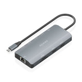 Docking Usb Tipo-C Aisens Asuc-10p052-Gr 2xhdmi 4k 1xrj45 3xusb 1xusb Tipo-C 1xusb Tipo-C Pd 1xlector De Tarjetas Gris