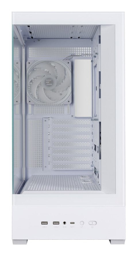 Caja Pc Zalman P40 Ds Atx 4 Xvent 120mm Argb 2xusb 3.0 Blanco S/N Fuente