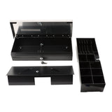 Olympia Hs 170s Cajón Para Dinero Con Cerradura Compatible Con Rj12, 8 Compartimentos Para Monedas Y 6 Billetes, Metálica