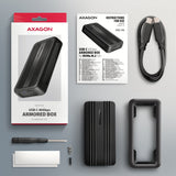 Axagon Eem2-40g Usb-C 40gbps External Enclosure For M.2 Nvme Ssd