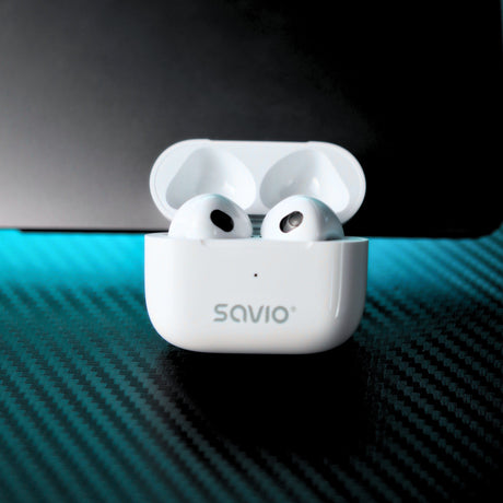 EAN 5901986049494 - Savio TWS-01 PRO auricular y casco Auriculares Inalámbrico Dentro de oído Música/uso diario Bluetooth Bla imagen 11