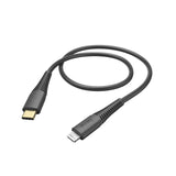 Hama Cable De Carga Usb- C Lightning 1,5m Negro