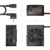 EAN 8435739905173 - AISENS ASPC-500SFX-PSEBK unidad de fuente de alimentación 20+4 pin ATX Negro imagen 3