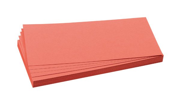 Franken Gmbh Franken - Moderationskarte - Rectangular - 9.5 X 20.5 Cm - Rojo (Paquete De 500)