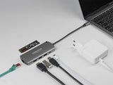 Delock 87767 Base Para Portátil Y Replicador De Puertos Alámbrico Usb 3.2 Gen 1 (3.1 Gen 1) Type-C Gris, Estación De Acoplamiento Gris, Alámbrico, Usb 3.2 Gen 1 (3.1 Gen 1) Type-C, 100 W, 1.4/2.2, 10,100,1000 Mbit/S, Gris
