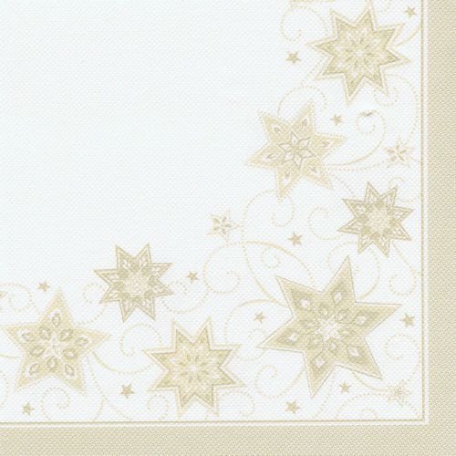 Papstar Servietten Just Stars, Champagner 20 Unidades