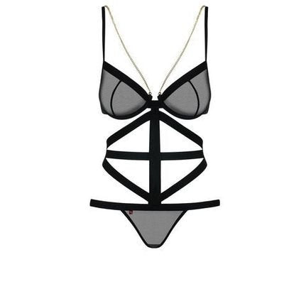 EAN 5901688209288 - Obsessive Bondy Body Negro Elastano, Poliamida imagen 1