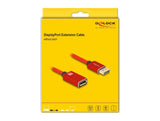 Cable Delock 81081 Displayport 1 M Rojo