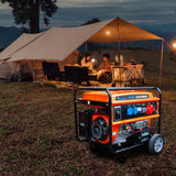 Extralink Ex.30356 Motor-Generador 5000 W 25 L Gasolina Negro, Naranja