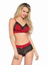 Leg Avenue - Set Dos Piezas Rojo Y Negro L/Xl