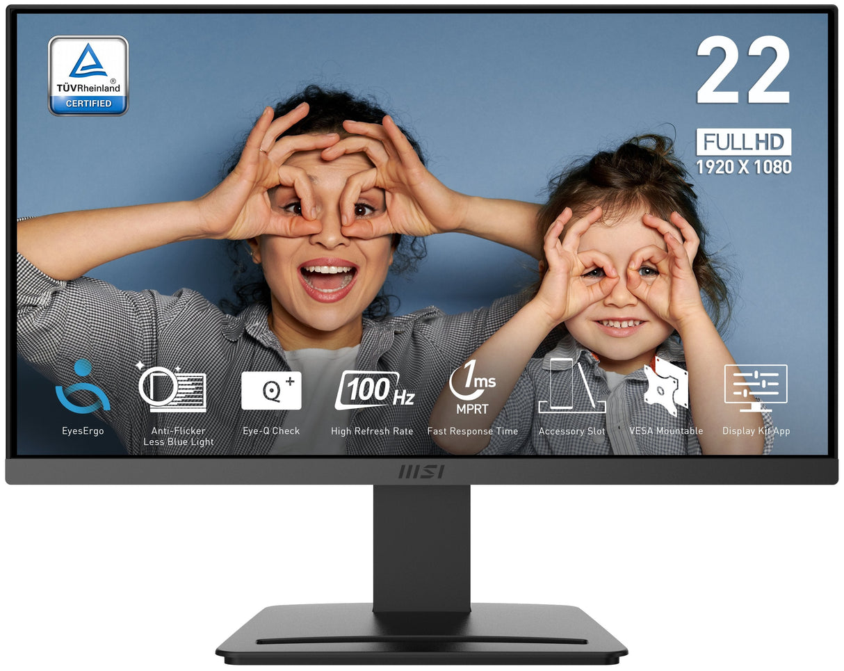 Msi Pro Mp223 E2 21.5" Va Fhd 100hz 4ms Hdmi Dp