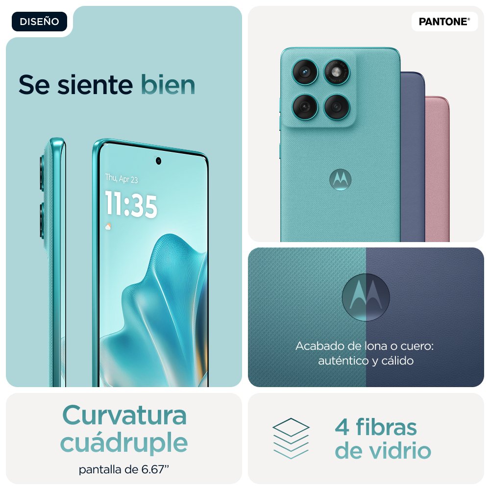 EAN 0840023295850 - Motorola edge 60 fusion 16,9 cm (6.67") SIM doble Android 15 5G USB Tipo C 8 GB 256 GB 5200 mAh Turquesa imagen 16