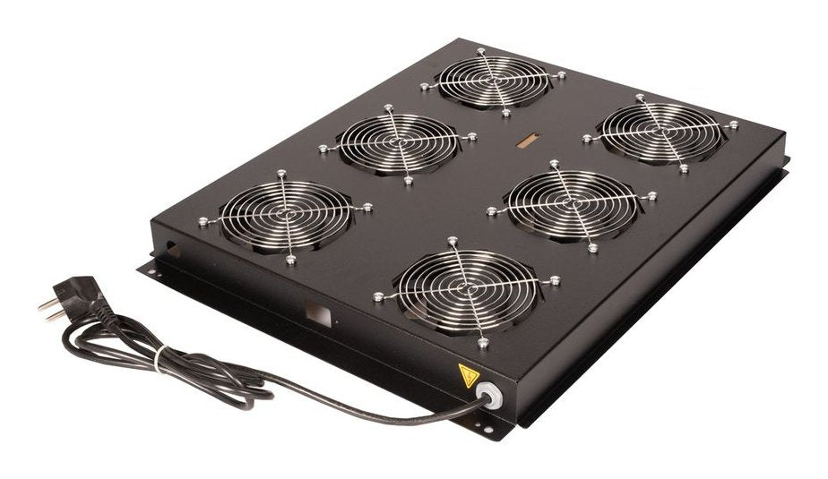 Roline 19-Zoll Dachlftereinheit 6 Lfter, On Off Fr Serverschrank Der Pro Serie Schwarz