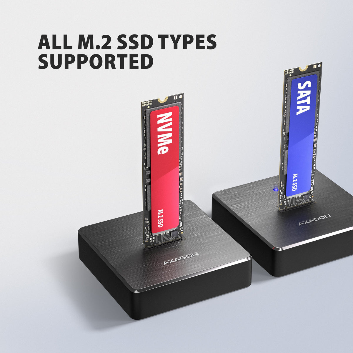 Adsa-M2c11 Base De Conexión Usb-C 3.2 Gen 2 Alu - 1 X Nvme /Sata M.2 10gbps