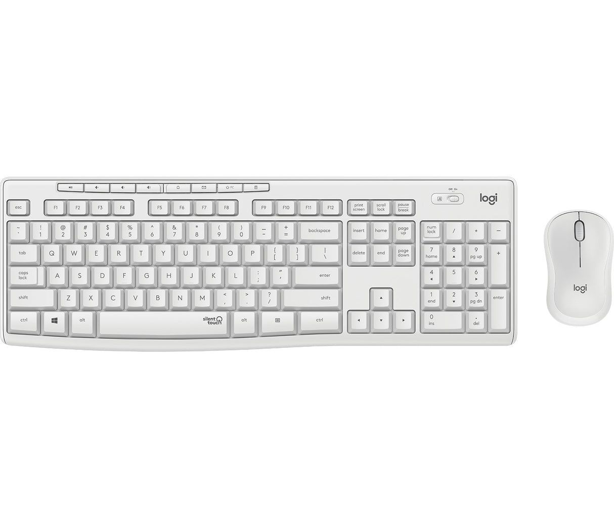 EAN 5099206092549 - Logitech 920-009819 teclado Ratón incluido Oficina RF inalámbrico QWERTZ Alemán Blanco imagen 1