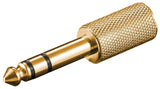 Adaptador 6,3mm M 3-Pin St A 3,5mm H 3-Pin St Oro (Precio Unitario- Venta Minima 10 Unidades)