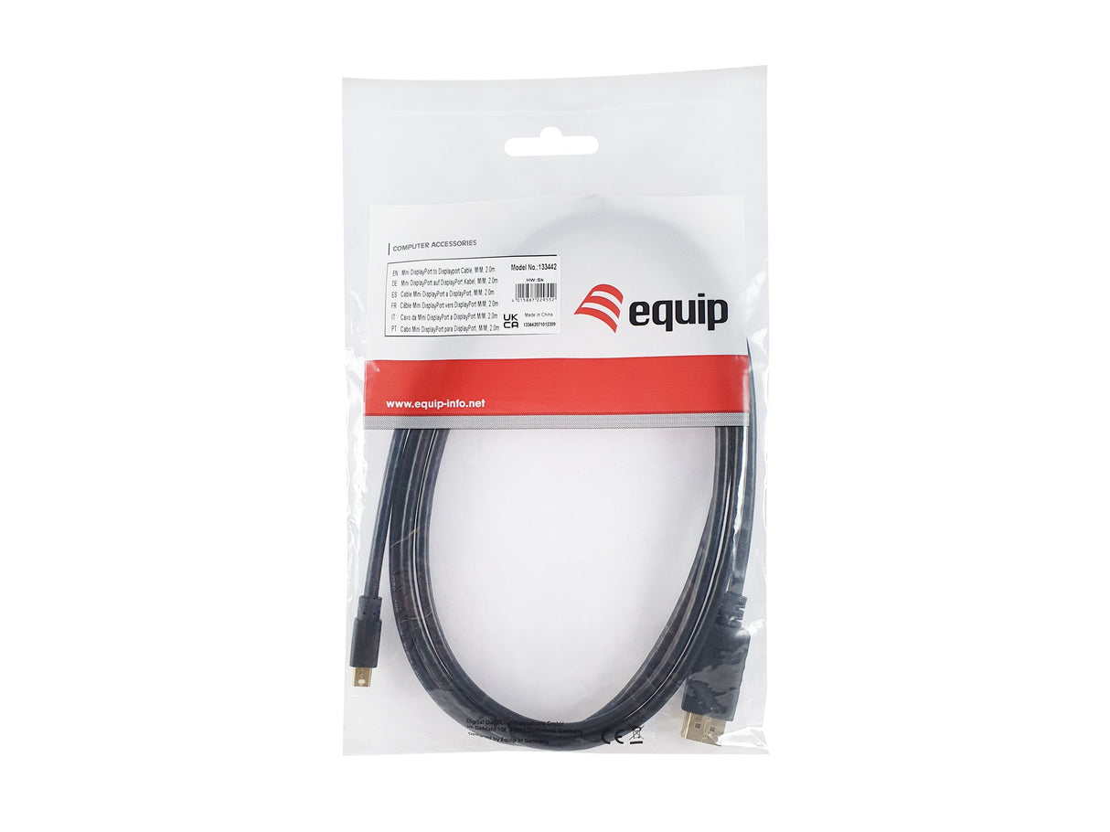 Cable Equip Mini Displayport -> Dp M M 2.0m 4k 60hz Hdcp Sw