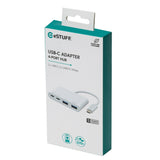 EAN 5704174838180 - eSTUFF ES625002 hub de interfaz USB 3.2 Gen 1 (3.1 Gen 1) Type-C 10000 Mbit/s Blanco imagen 4