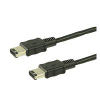 1394 Firewire, Kabel Schwarz, 1,8 Meter