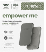 EAN 5715685028366 - PanzerGlass empower™ by ® empower™ Bank | 5000mAh | Titanium Cargador inalámbrico Titanio imagen 3