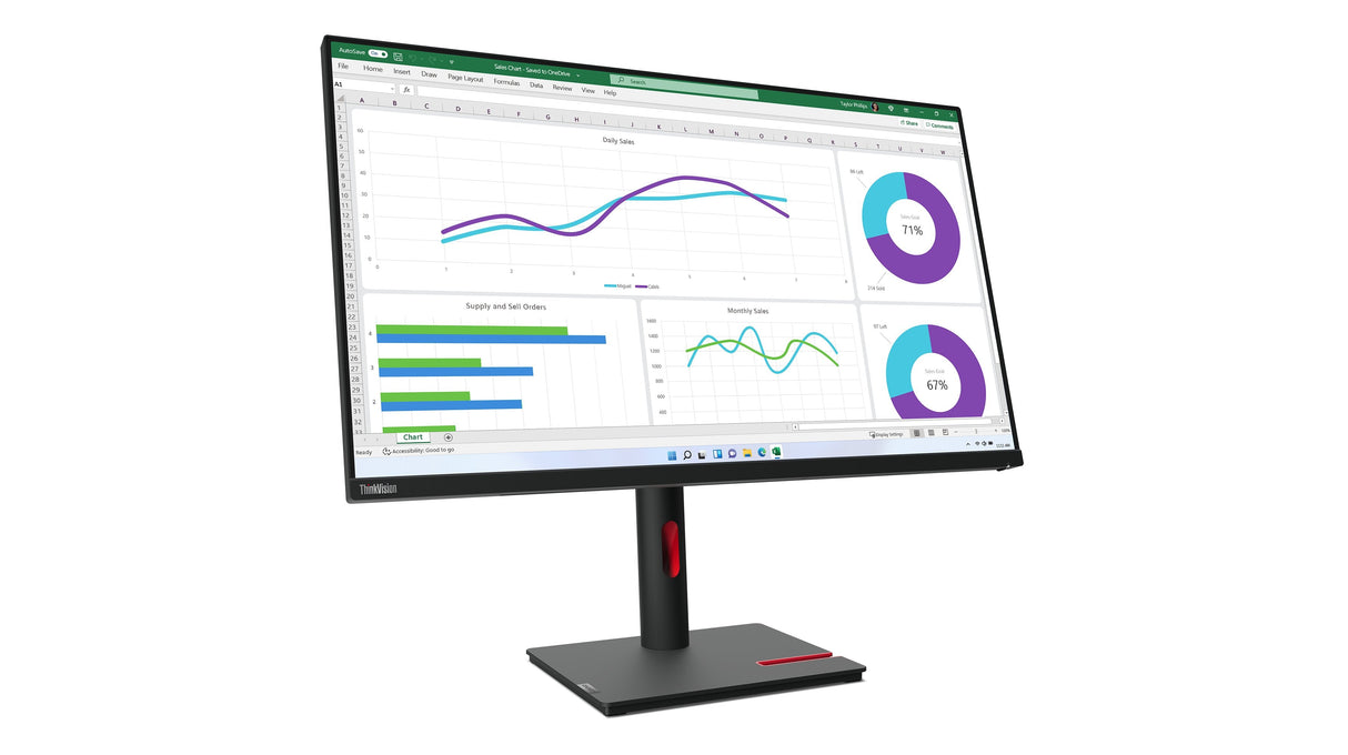 EAN 0196801200739 - Lenovo ThinkVision T32h-30 LED display 80 cm (31.5") 2560 x 1440 Pixeles Quad HD Negro imagen 6