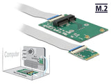 Delock Convertidor M.2 Clave A+E Macho  1 X Ranura Mini-Pcie De Tamaño Medio Y Tamaño Completo Con Cable Flexible