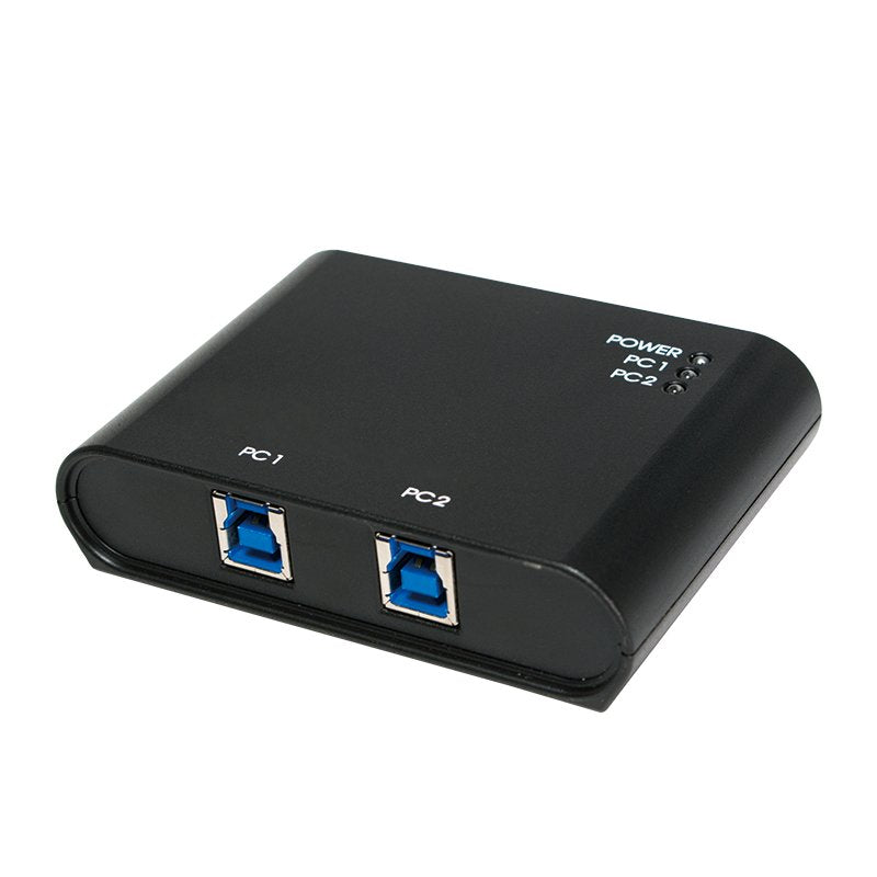Logilink Ua0216 Hub Interruptor Usb 3.0 De 2 Puertos 5000 Mbit/S Negro