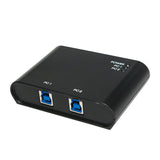 Logilink Ua0216 Hub Interruptor Usb 3.0 De 2 Puertos 5000 Mbit/S Negro
