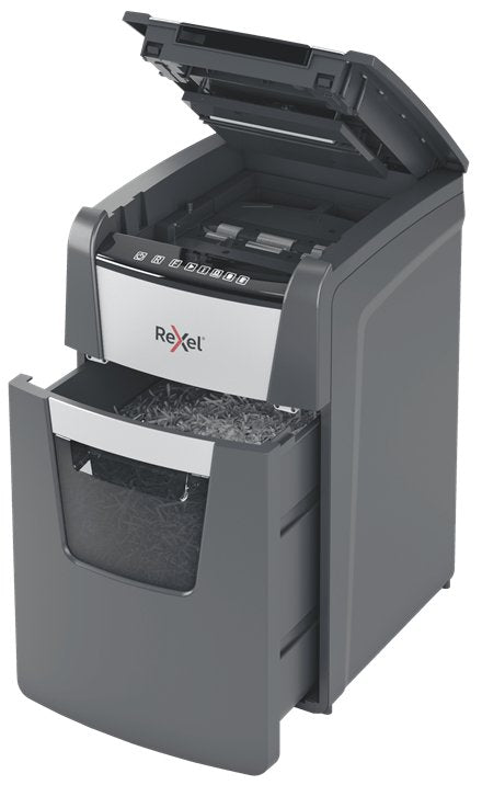 EAN 5028252613903 - Rexel Optimum AutoFeed+ 150M triturador de papel Microcorte 55 dB 22 cm Negro, Gris imagen 4